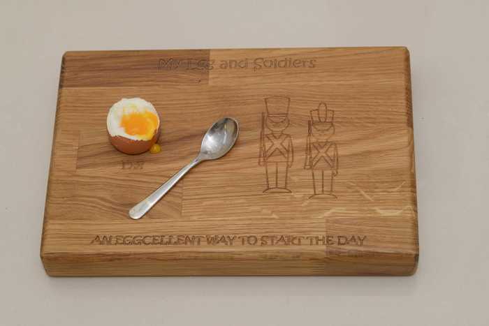 Wooden Boiled Egg serving board
